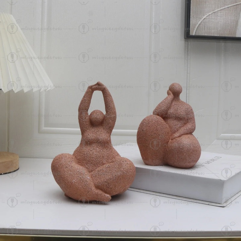 Home Office Living Room - 1 peça, Estátua de Mulher Gordinha
