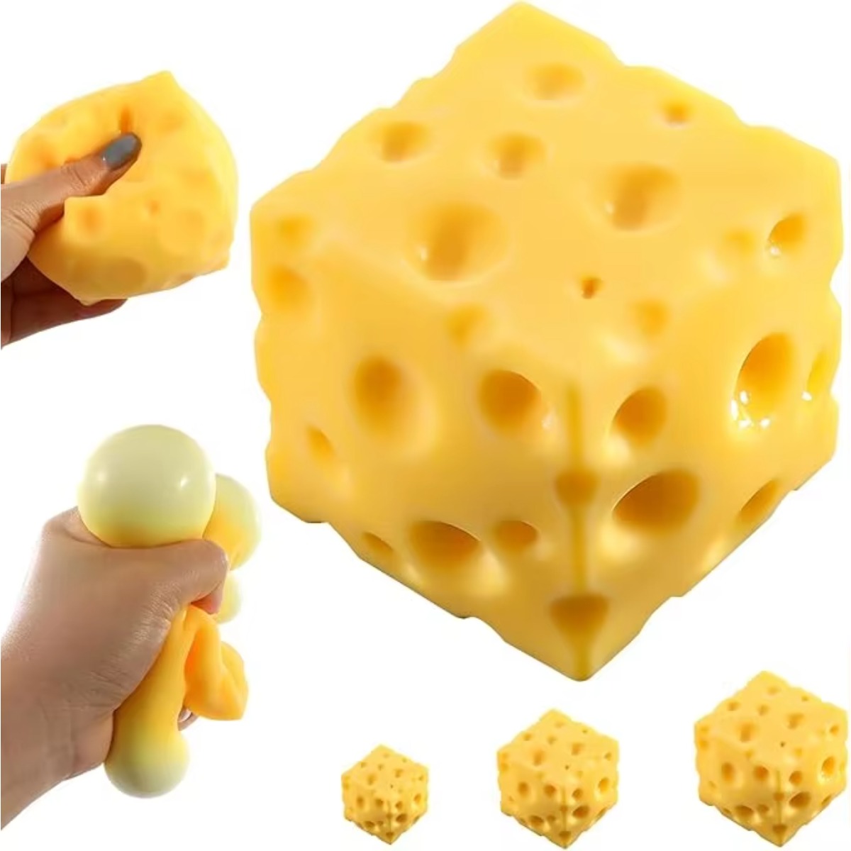 Home Office Living Room - Bola Anti-stress de Queijo, Brinquedo Sensorial