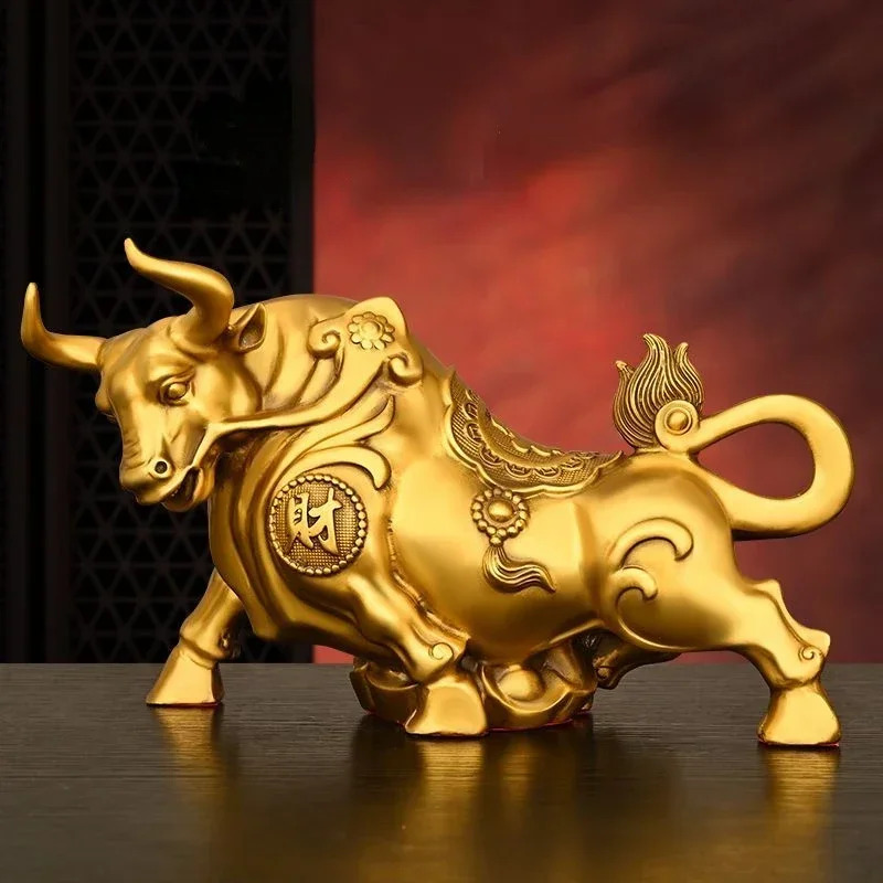 Ornamento de vaca de cobre Fen - Home Office Marketing avaliação e preço
