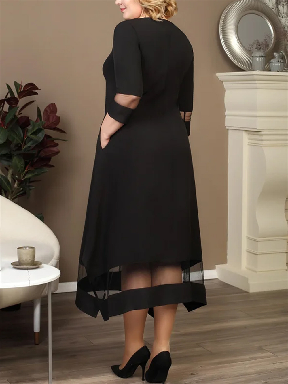 GIBSIE-Vestido longo feminino  - Home Office Makeover avaliação e preço