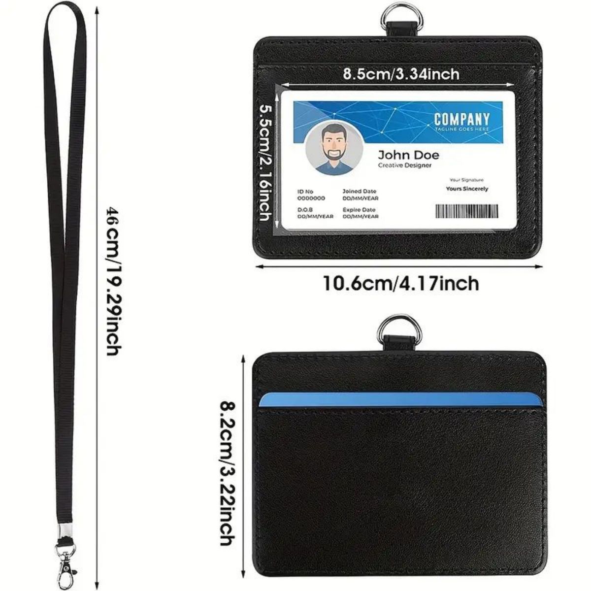1 peça porta-crachá horizontal - Home Office Login avaliação e preço