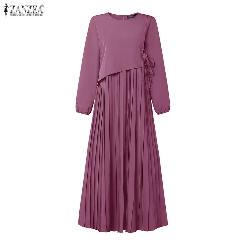 Vestido Longo Plissado Feminin - Home Office Makeover avaliação e preço