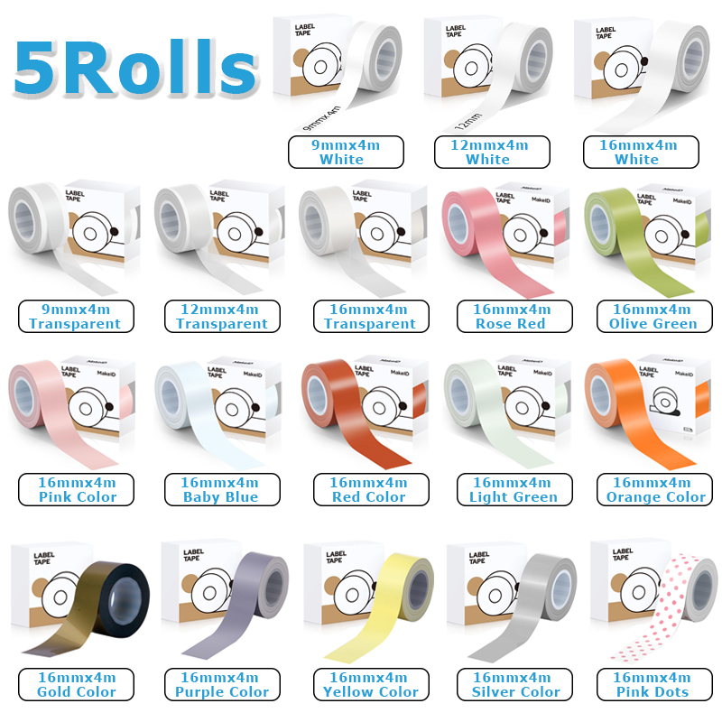 5 rolos 9mm 12mm 16mm (4 metro - Home Office Login avaliação e preço