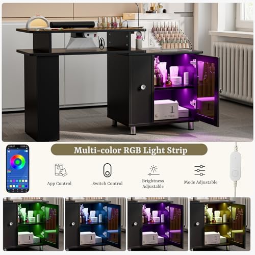 Mesa de Manicure com Luz LED e - Desk Charging Station avaliação e preço