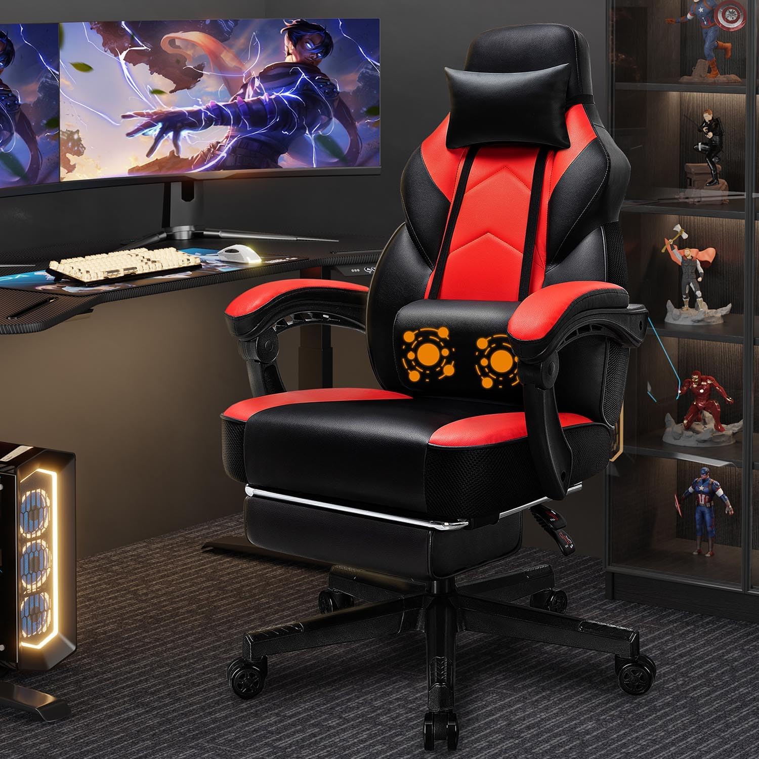 Cadeira Gamer com Apoio para o - Home Office Ergonomics avaliação e preço