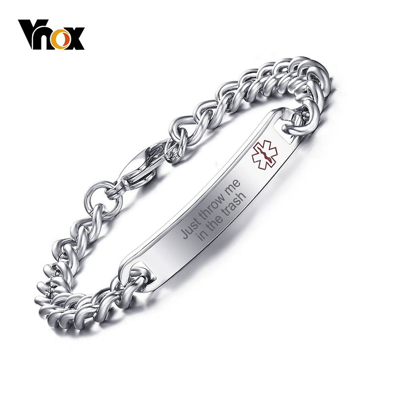 Vnox-Pulseiras de Aço Inoxidáv - Home Office Login avaliação e preço
