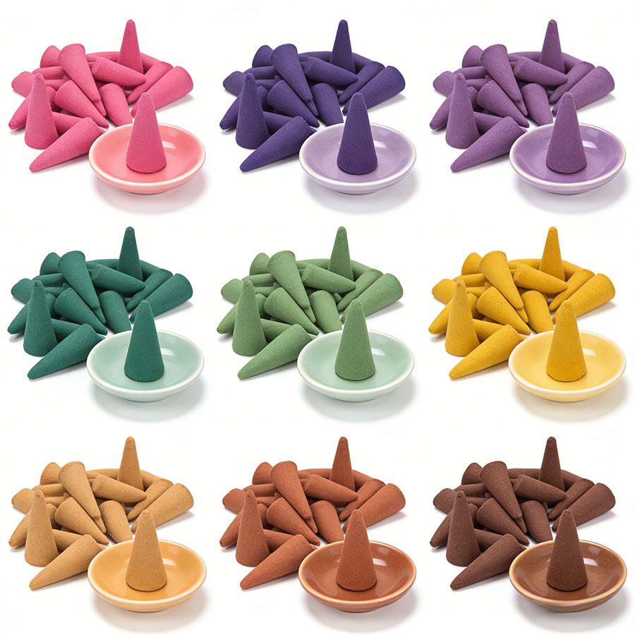 Cones e pellets de incenso mis - Home Office Yoga Room avaliação e preço