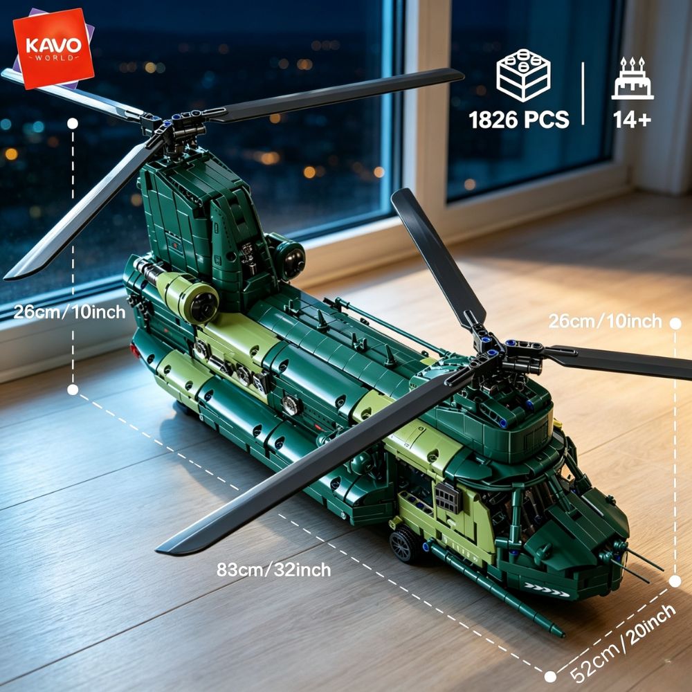 KAVOWORLD 1826 peças, Helicópt - Home Office Industrial Style avaliação e preço