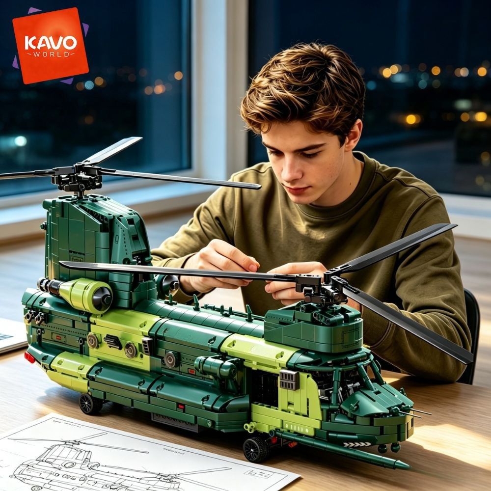 KAVOWORLD 1826 peças, Helicópt - Home Office Industrial Style avaliação e preço
